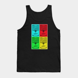 Pro Wrestling is (pop) Art - Multi Colour Tank Top